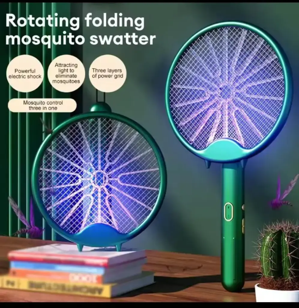 Foldable Electric Mosquito Racket Fly Swatter