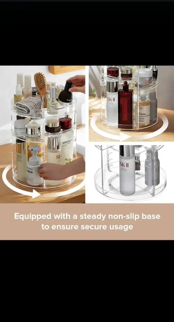 360 Rotating Makeup Organizer Acrylic