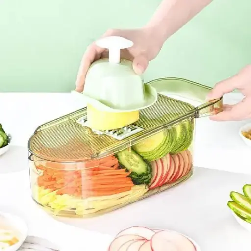 Vegetable slicer cutter with storage box