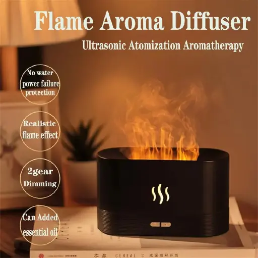 Colourful flame style Aroma Diffuser Humidifier  with fragrance